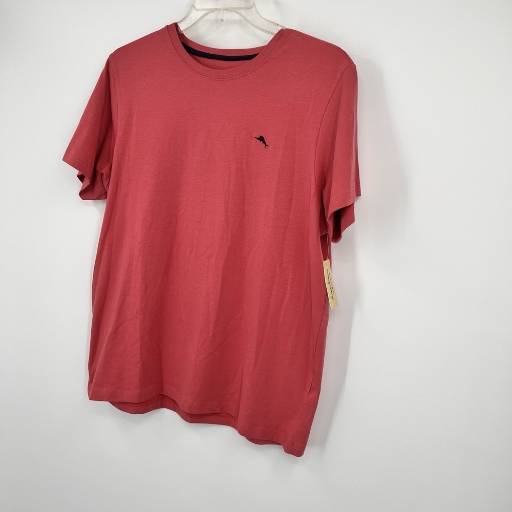 Tommy Bahama Short Sleeve Crew Neck Top, Rose STP, Large - Picture 7 of 8